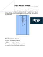 Extension of Springs Apparatus