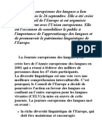 La Journée Européenne Des Langues