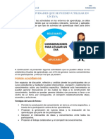 Actividades Que Se Puedan Usar en Un Eva PDF