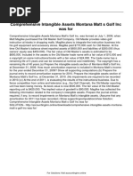 Comprehensive Intangible Assets Montana Matt S Golf Inc Was For PDF