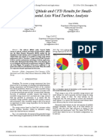 Comparison of Qblade and CFD Results For Small-Scaled Horizontal Axis Wind Turbine Analysis