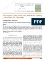 Macroeconomic Factors and The Indian Stock Market: Exploring Long and Short Run Relationships