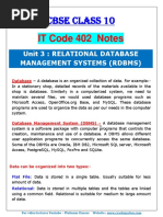 IT Code 402 Notes: CBSE Class 10