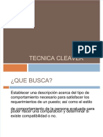 Tecnica Cleaver