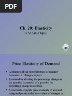 Ch. 20: Elasticity: S M Zahid Iqbal