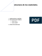 Tema 1 - Estructura de Los Materiales