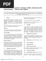 Detection of Mercaptans, Hydrogen Sulfide, Elemental Sulfur and Peroxides - Doctor Test Method