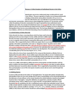 Twenty Years On From Macpherson: A Critical Analysis of Institutional Racism in The Police Chapter 1: Introduction