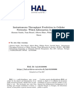 Instantaneous Throughput Prediction in Cellular Networks: Which Information Is Needed?