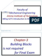 Faculty of Mechanical Engineering: Jimma Institute of Technology