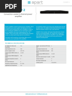 Champ-2: Convection Cooled 2-Channel Power Amplifier