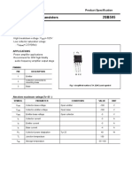 Silicon PNP Power Transistors: Savantic Semiconductor Product Specification