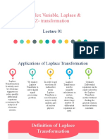 Complex Variable, Laplace & Z-Transformation