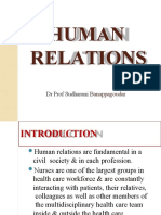 Human Relations: DR Prof Sudharani