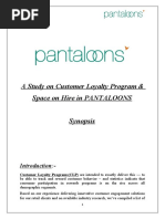 A Study On Customer Loyalty Program & Space On Hire in PANTALOONS