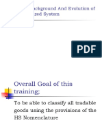 Historical Background and Evolution of The Harmonized System