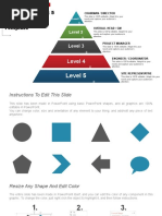 Escalation Matrix 5 Levels Free Pyramid PowerPoint Template