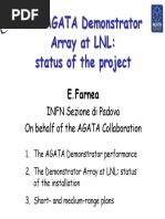 The AGATA Demonstrator Array at LNL: Status of The Project