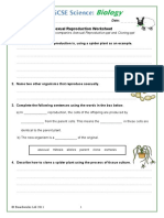 Asexual Reproduction Worksheet: Name: . Date