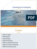 Data Processing and Analysis