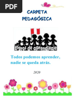 Carpeta Pedagogica 2020.