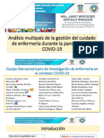 Analisis Multipais de La Gestion Del Cuidado de Enfermeria Durante La Pandemia Por Covid 19 Msc. Enf. Janet Mercedes