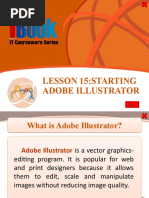 Lesson 15:starting Adobe Illustrator