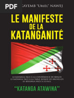 Livre Manifeste Katanga Original