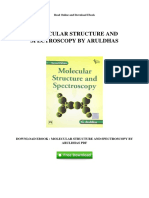 Molecular Structure and Spectroscopy by Aruldhas PDF