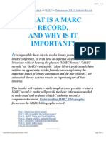 Understanding MARC Authority Records: Parts 1 To 7