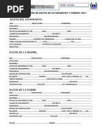 Ratificación de Matricula Inicial