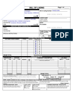 Bill of Lading: Bar Code Space