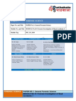 Forensic Investigation of Road Accidents