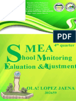 Onitoring Chool Valuation & Djustment: 4 Quarter