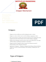 Gripper Mechanism: Department of Mechanical Engineering