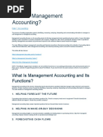 What Is Management Accounting and Its Functions?