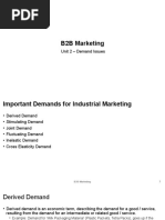 B2B Marketing Demand Issues (Unit 2)