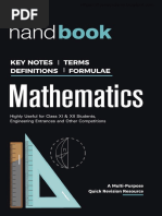 HANDBOOK OF MATHEMATICS BY ARIHANT @neetmedicalacademy PDF