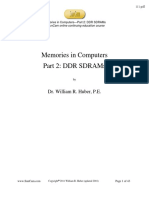 Memories in Computers Part 2: DDR Sdrams: Dr. William R. Huber, P.E