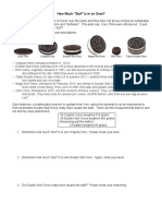 How Much "Stuf" Is in An Oreo?: Oreo Thin Original Oreo Double Stuf Oreo Mega Stuf Oreo Mini Oreo Triple Double Oreo