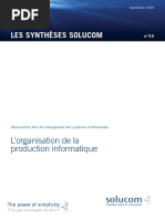 Solucom Synthese Organisation Production Inofrmatique PDF