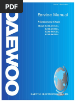 Service Manual: Microwave Oven