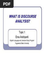 What Is Discourse Analysis PDF