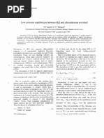 Low Pressure Equilibrium Between H S and Alkanolamine Revisited