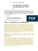 Build Your Own Algorithmic Trading System: Step by Step Tutorial-Part 1