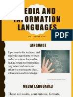 Media and Information Language