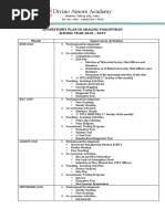 Divino Amore Academy: Supervisory Plan in Araling Panlipunan SCHOOL YEAR 2018 - 2019