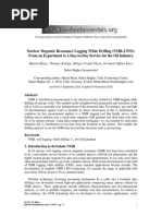 Nuclear Magnetic Resonance Logging While Drilling (NMR-LWD) : From An Experiment To A Day-to-Day Service For The Oil Industry