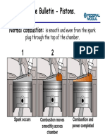 Service Bulletin - Pistons.: Normal Combustion