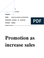 Product Promotion and Distribution